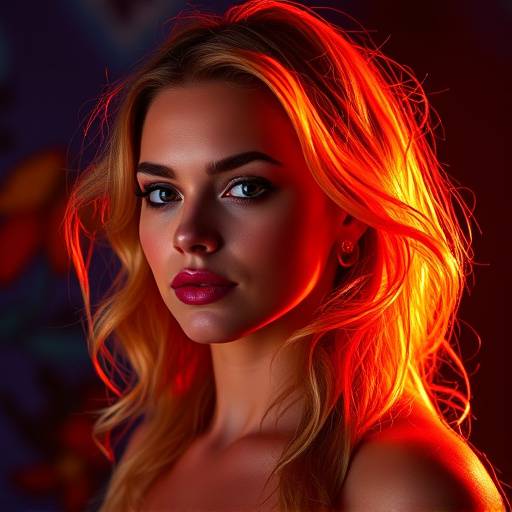 A striking beauty shot with vibrant colors and professional lighting in The Cyclorama Hub.